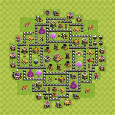 clash of clans layout level 8